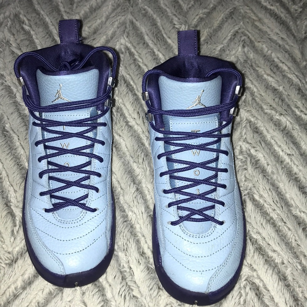 Blue Jordan 12s